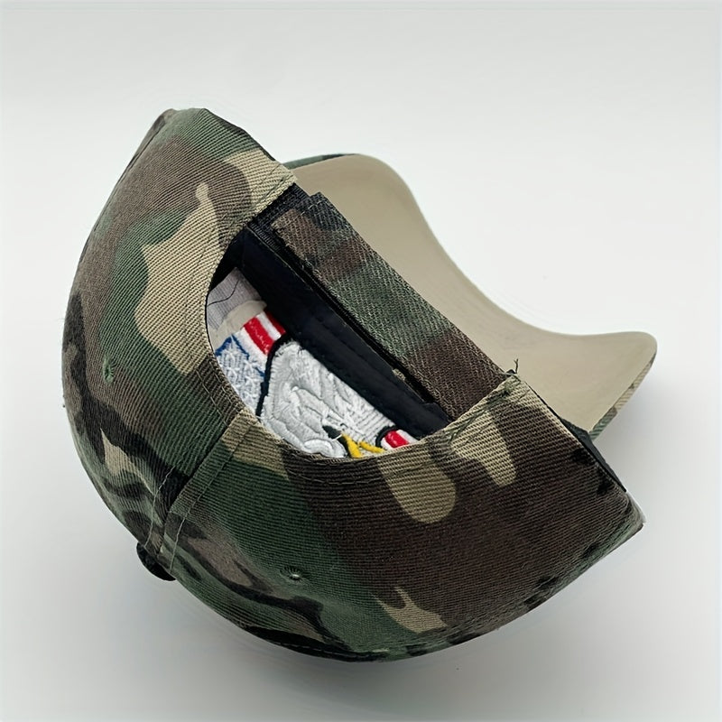 Eagle Embroidered Baseball Cap Tactical Camouflage Sunshade Dad Hat