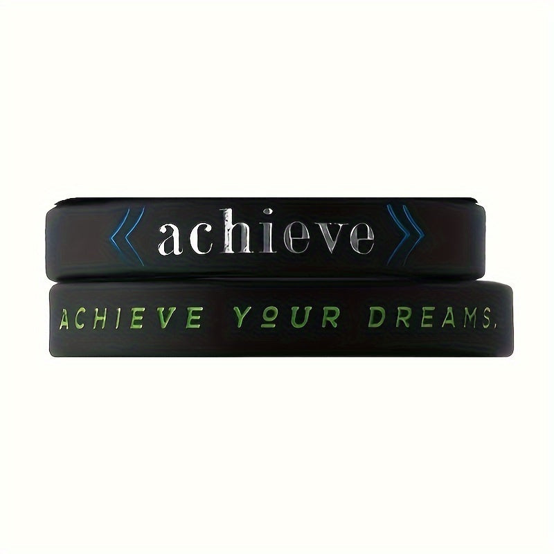 1 Pc Inspirational Silicone Baseball Wristbands with Inspiring Pattern
