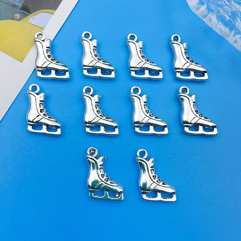 10pcs Hockey Pendants For DIY Jewelry Making