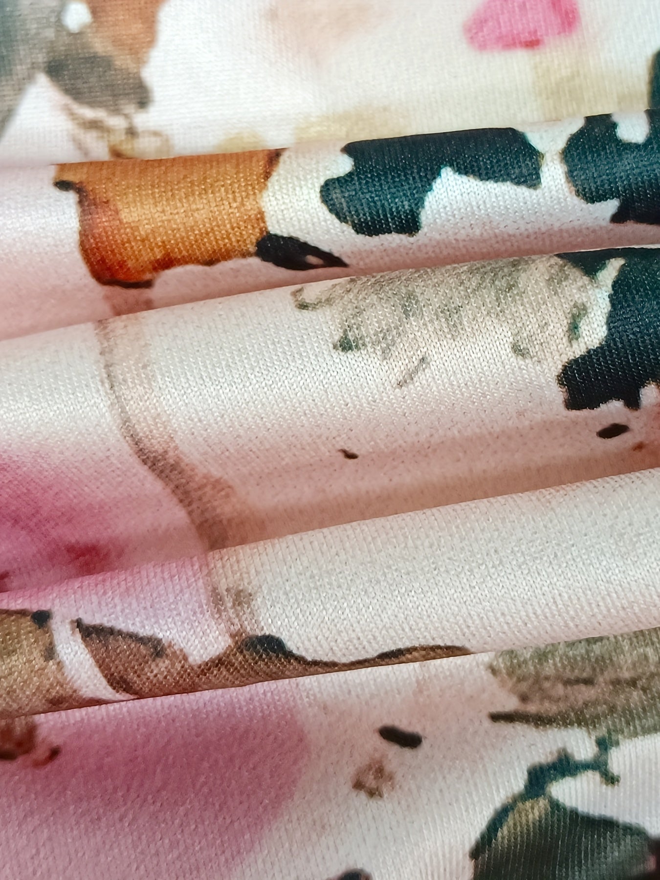  Floral Print Long Sleeve Maxi Dress