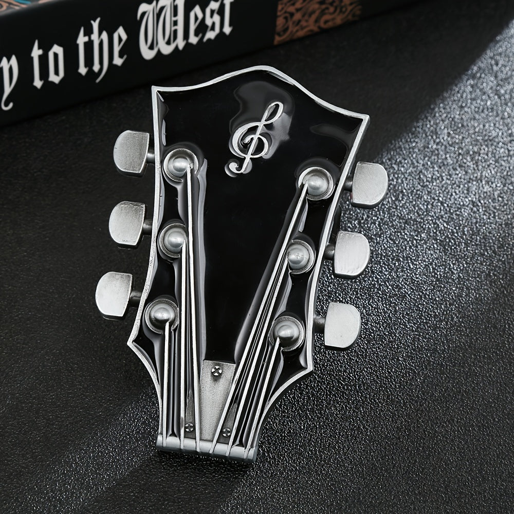 Guitar Music Headstock Belt Buckle For Men