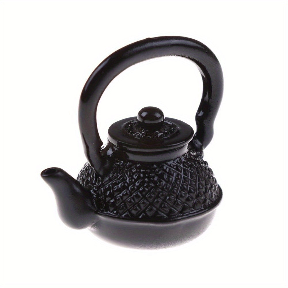 Mini Metal Kettle for Dollhouses 1:12 Scale Kitchen Accessory