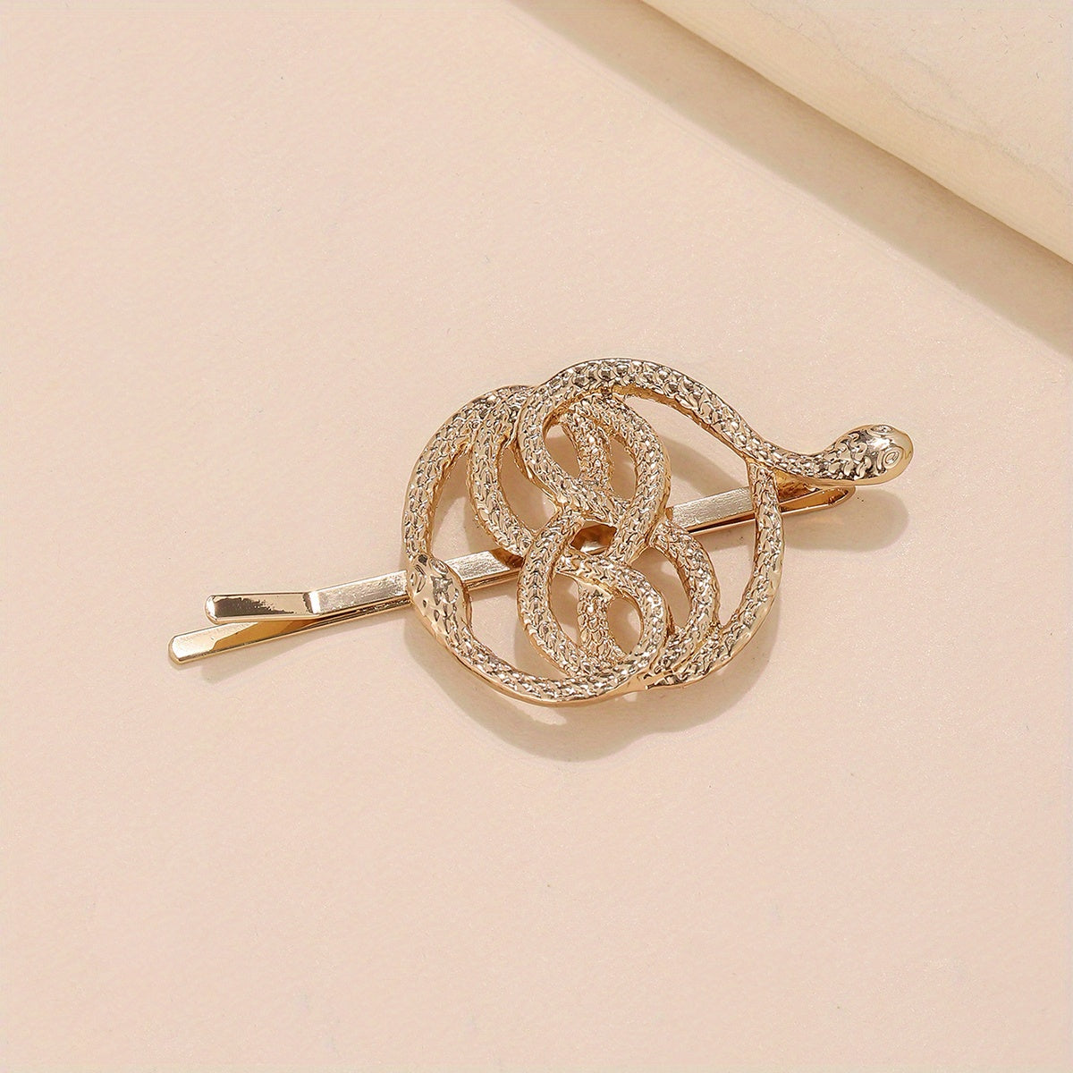 Snake Charm Metal Hair Pin Y2K Punk Bobby Pin