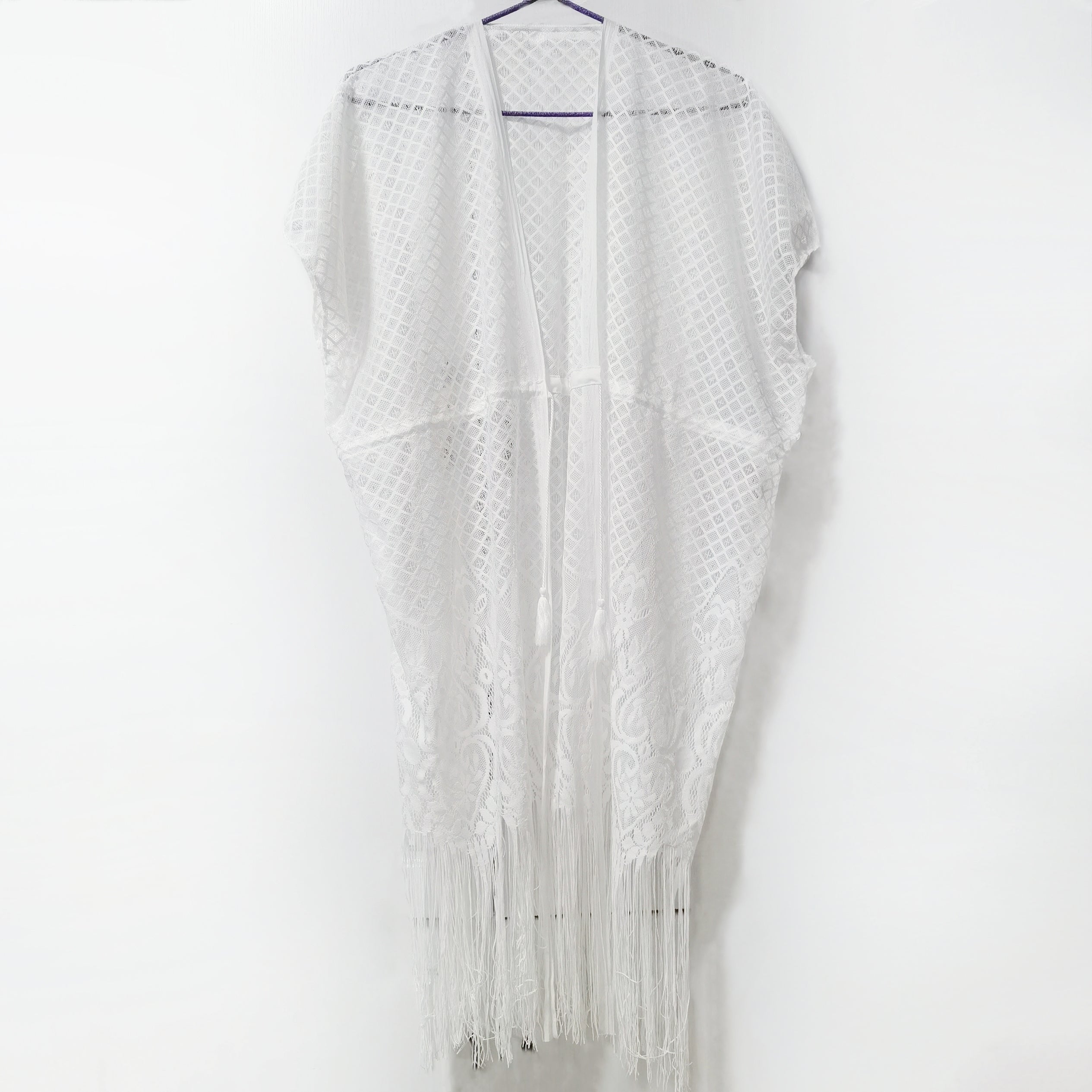 Lace Shawl Sunscreen Cardigan Wrap Loose Smock Beach Shawl