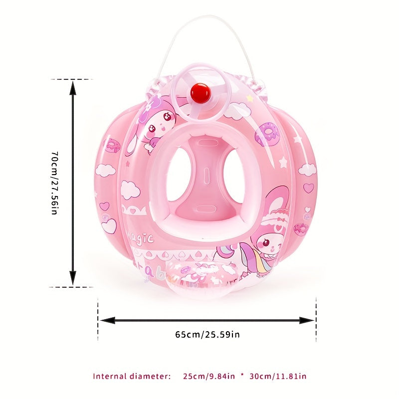 Bunny Pattern Steering Wheel Swimming Ring Pool Toy