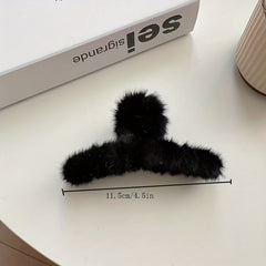 Large Shark Claw Hair Clip Plush Hair Claw Women's Hair Accessories
