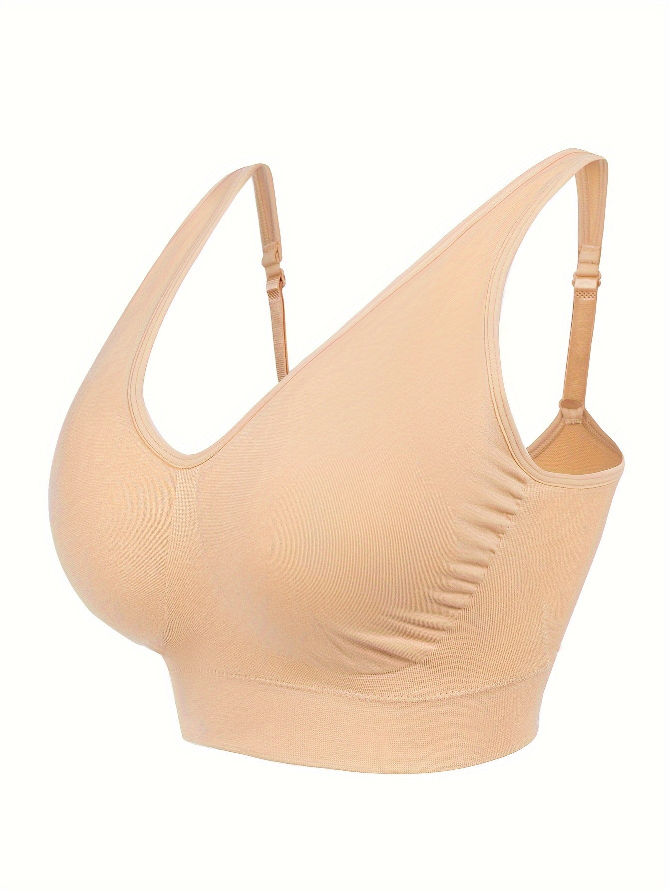  Seamless Sports Bra High Elastic Wire-Free Yoga Fit