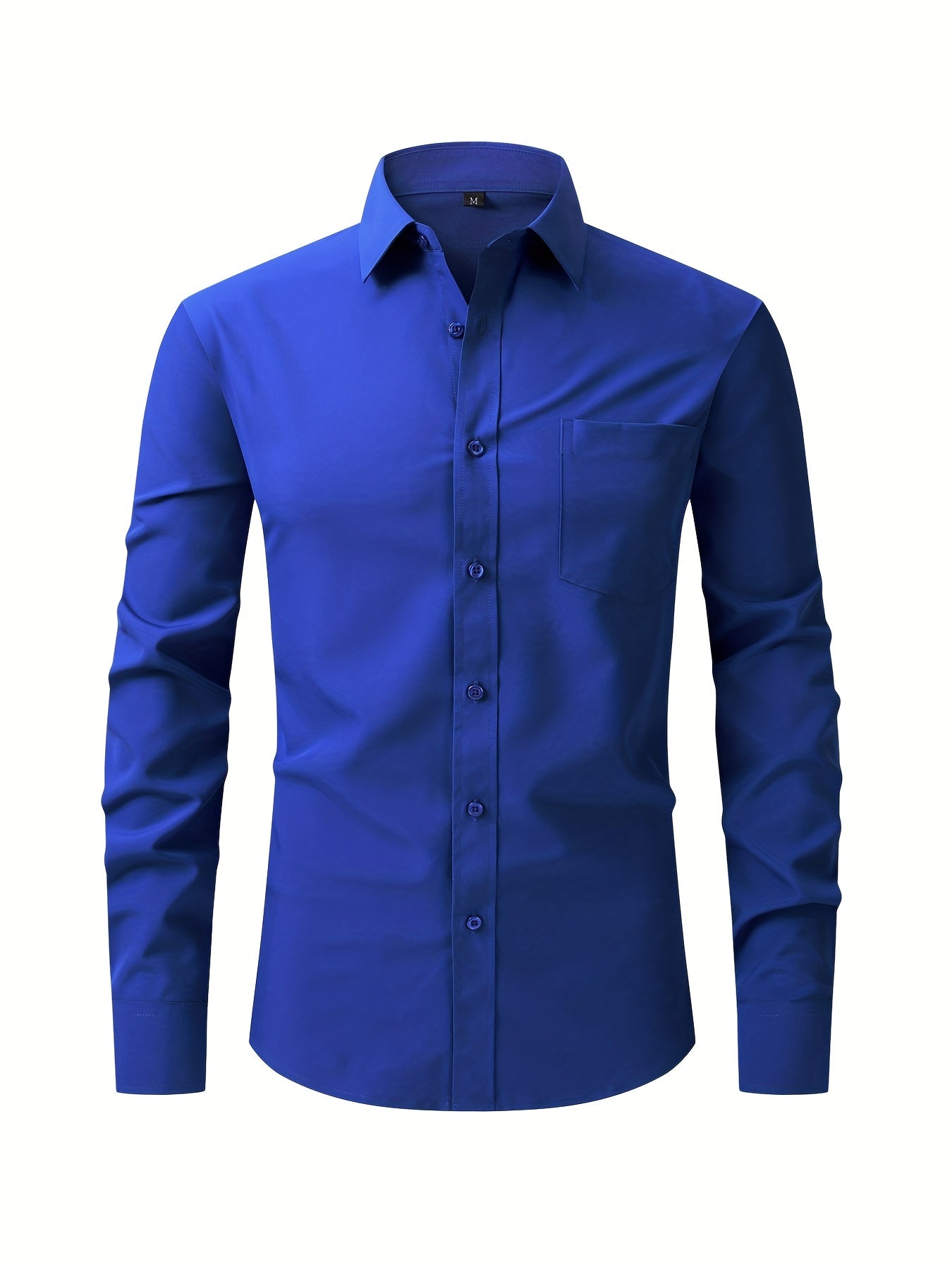 Men's Classic Button Up Shirt for Spring/Fall Business Occasion