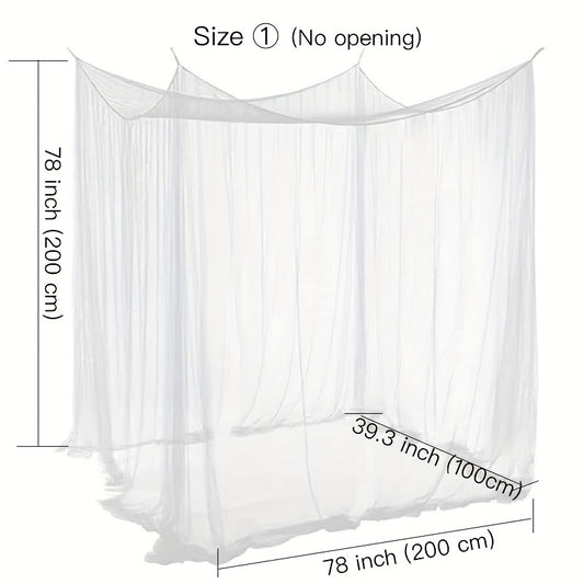 Durable Canopy Mosquito Net for Double to King Size Beds & Camping