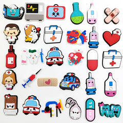 30pcs Cartoon Medical Care Shoe Flower Shoe Jewelry Decoration