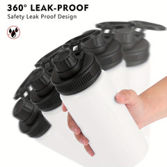 6pcs 304 Stainless Steel Water Bottle Set Leakproof Portable Water Cup