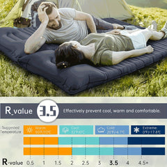 Ultralight Waterproof Sleeping Pad w/ Pillow & Inflatable Bag