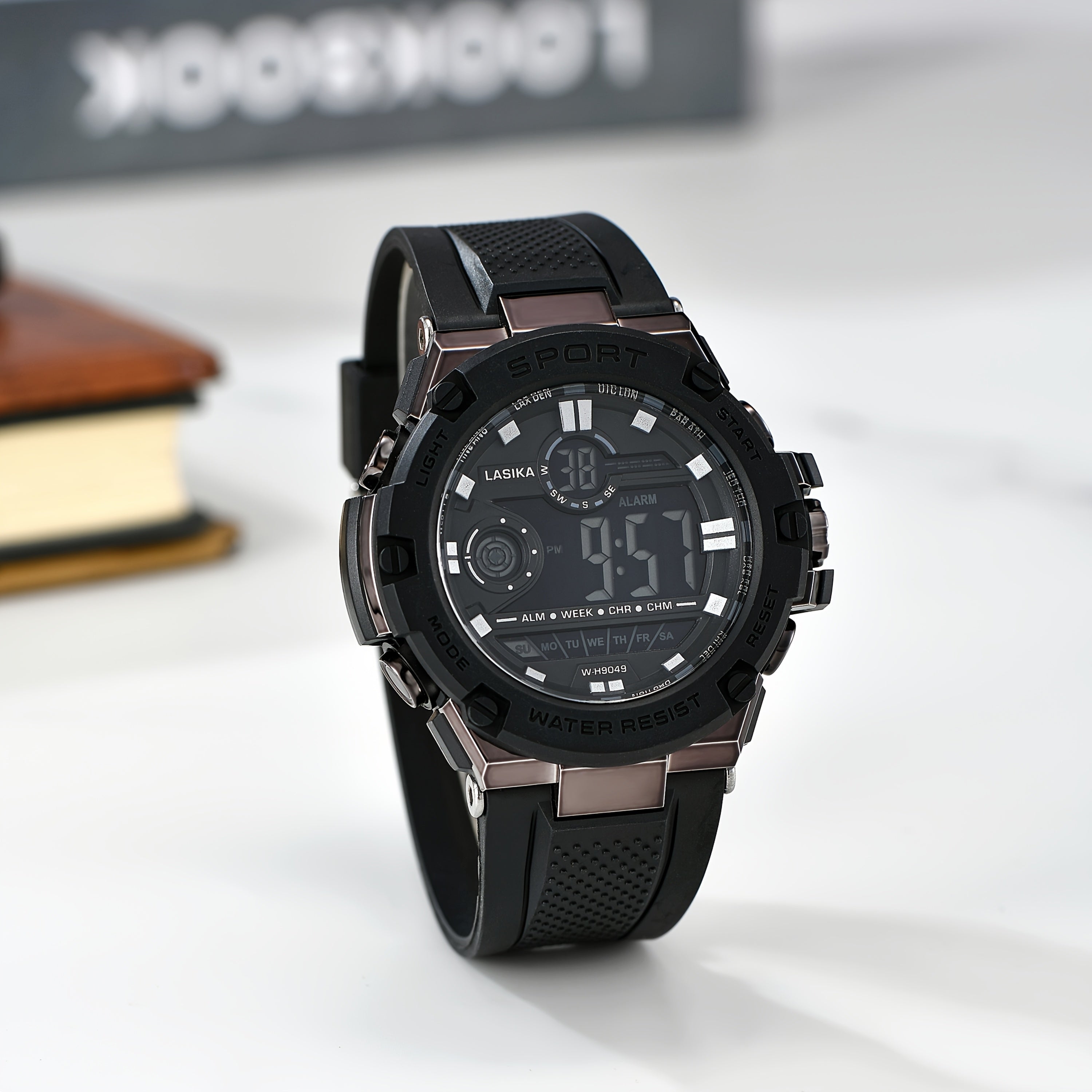 Boys' Timer Alarm Sports Watch Camouflage Design