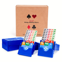 Bridge Bidding Boxes Set Of Four Bidding Device