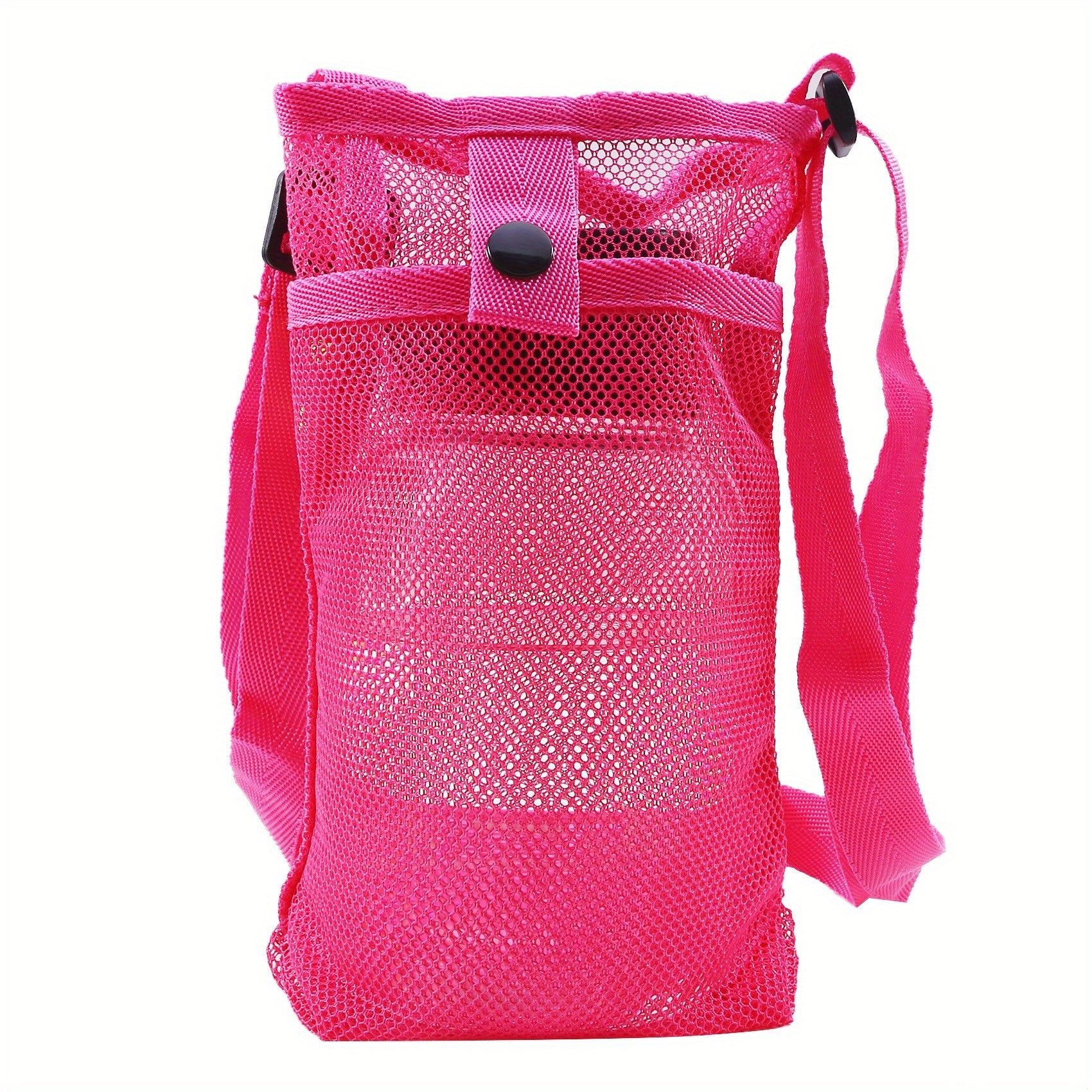Mesh Bottle Carrier Bag Adjustable Shoulder Strap