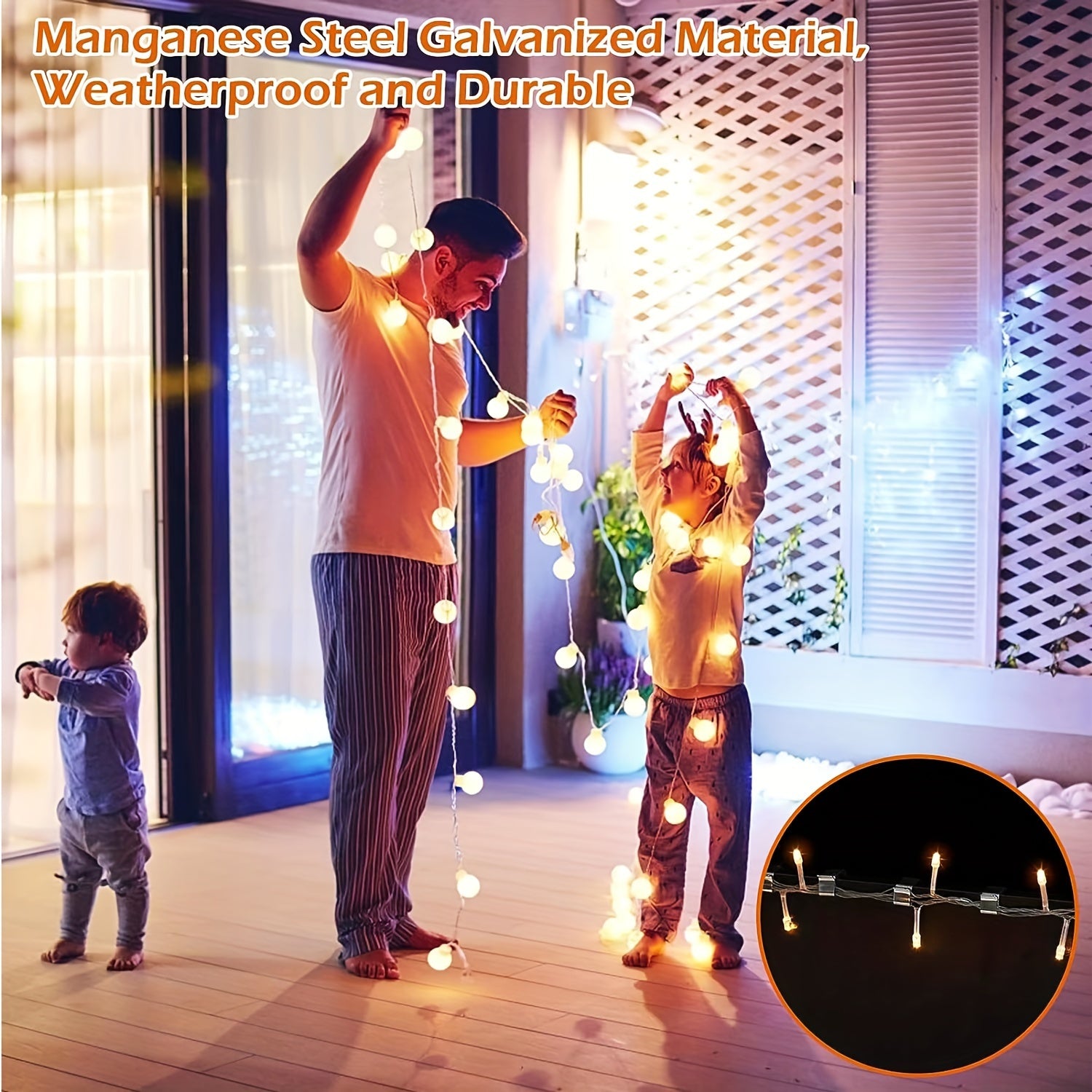 20pcs Christmas String Light Hook Outdoor Clip for Holiday Decoration