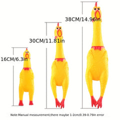 Screaming Chicken Sound Toy Rubber Bite Chew Dog Toy