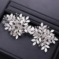 Bridal Silvery Crystal Wedding Hair Clip