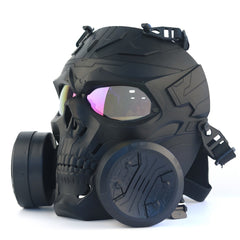 Skull Helmet Mask with Goggles for Halloween