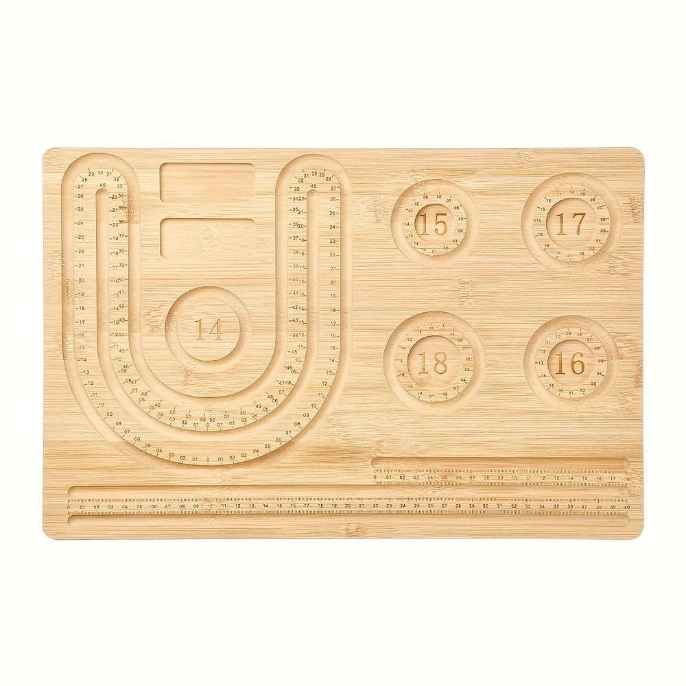 Wooden Hand String Plate DIY Beading Aids for Jewelry Making
