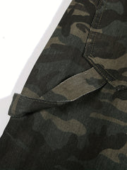 Men's Camo Cargo Pants Straight Leg Street Style