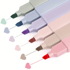 6pcs Highlighters Assorted Colors & Neutral Pastel Highlighter Set