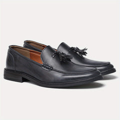 Men's Grey Tassel Loafers for Comfort