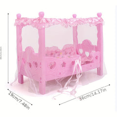 Pink Fantasy Doll Bed Playhouse Toy Ideal Gift