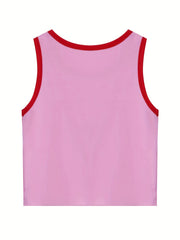 Strawberry Tank Top Sleeveless Casual Summer Women's Clothing