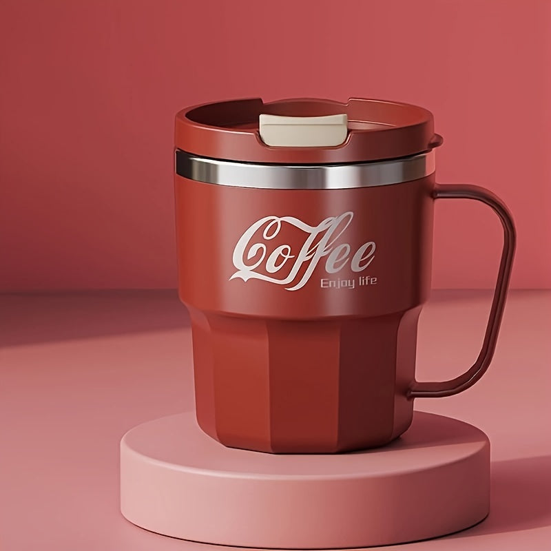 Insulated Reusable Travel Coffee Mug with Lid