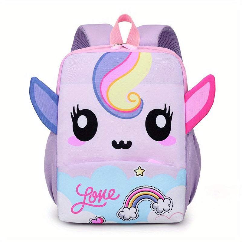 Cartoon Unicorn Backpack for Kindergarten School