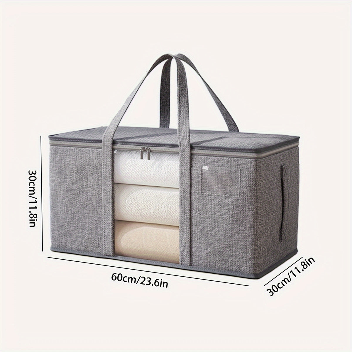 Quilts Storage Bag Large Capacity Container Bag with Handles & Window