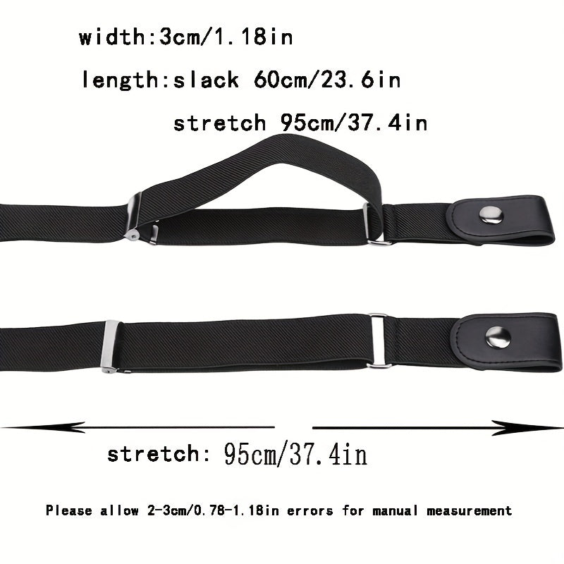 Stretch Elastic Waist Belt For Women Men No Hassle Belt
