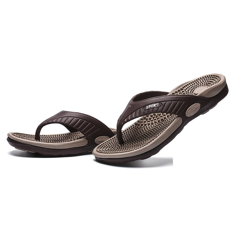 Men Acupressure Massage Flip Flops Lightweight Non Slip Sandals