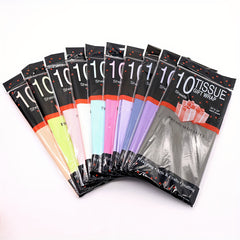 10sheets Colorful Pear Paper Solid Thin Page Paper