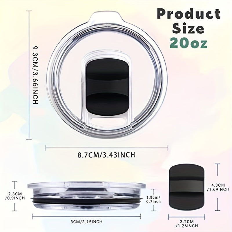 Spill Proof Magnetic Lid for 20oz 30oz Bottles & Tumblers