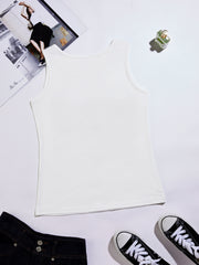 Solid Slim Tank Top Summer Sleeveless Top Women