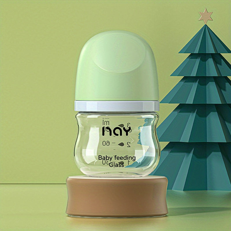 Durable Glass Baby Bottle for Newborns - Safe & Easy to Feed