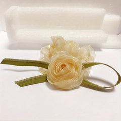 Flower Hair Tie Hair Rope Ponytail Clip Sweet Hair Accessories For Girls Women