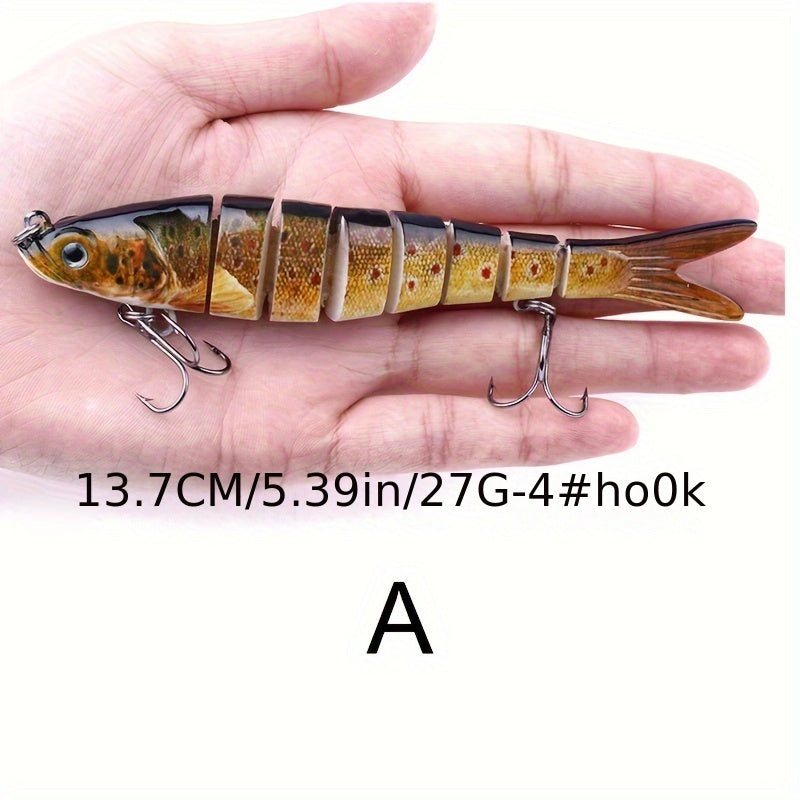 1pc 13 27g Sinking Fishing Lure 8 segment Wobbler Lure Artificial Hard Bait