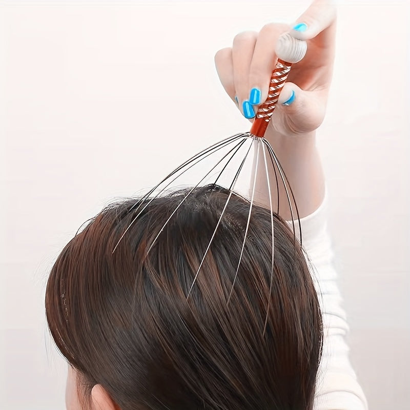 Head Scalp Massager Head Scratching Massage Claws Octopus Head Massager