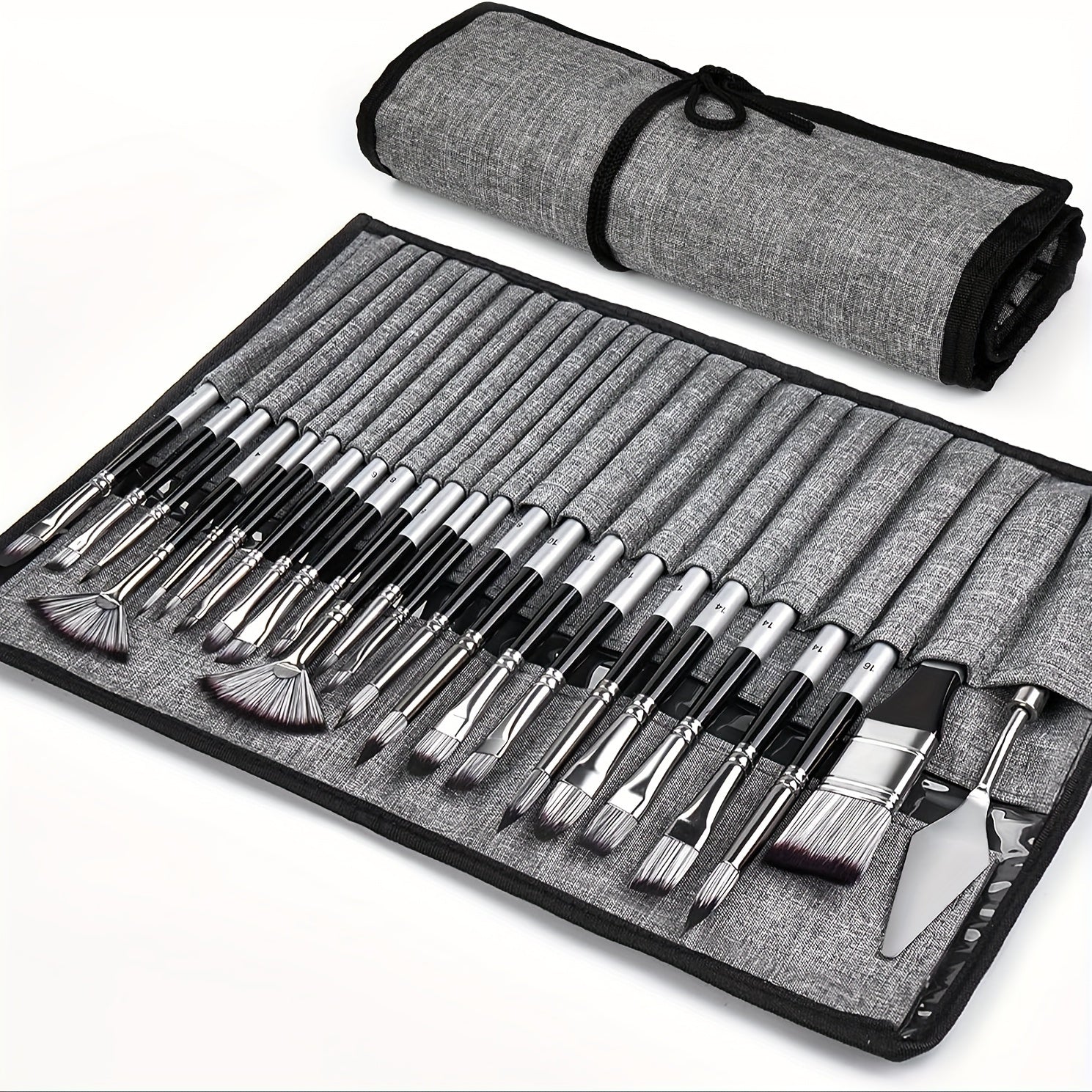 24pcs Expert Series Art Brush Set with Portable Case