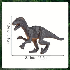 32pcs Plastic Dinosaur Figures Toys Birthday Party Favors Cupcake Toppers