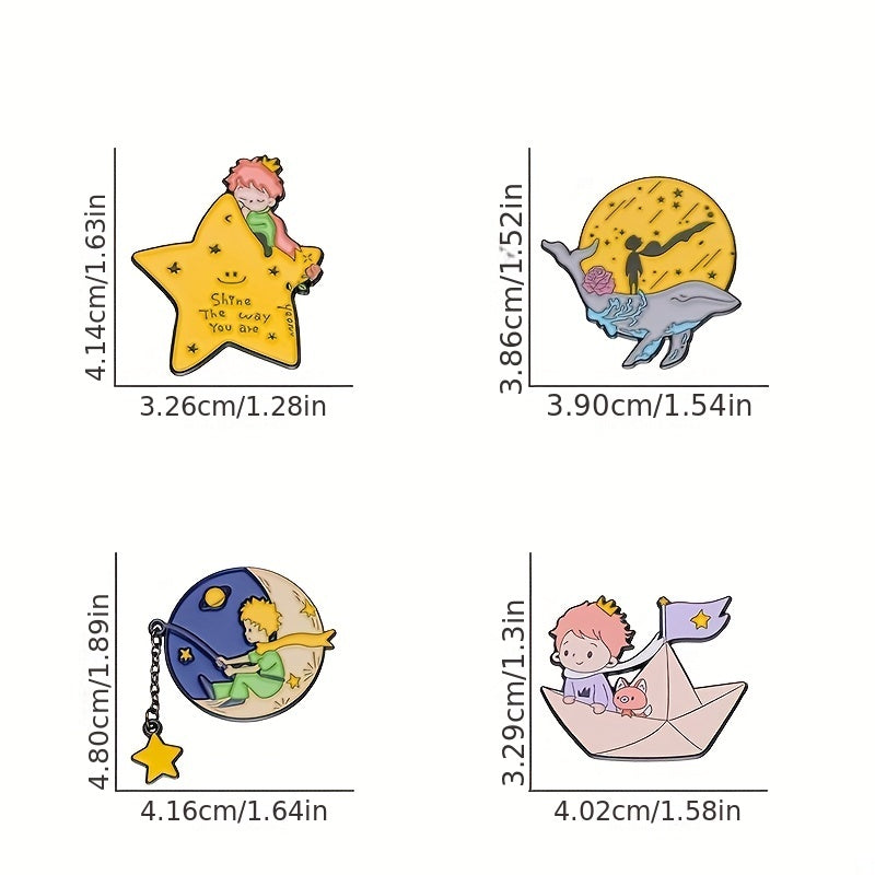 10pcs Random Cartoon Animal Brooches For Men, Accessories for Clothing & Bags