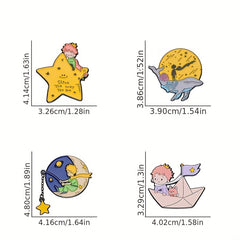 10pcs Random Cartoon Animal Brooches For Men, Accessories for Clothing & Bags