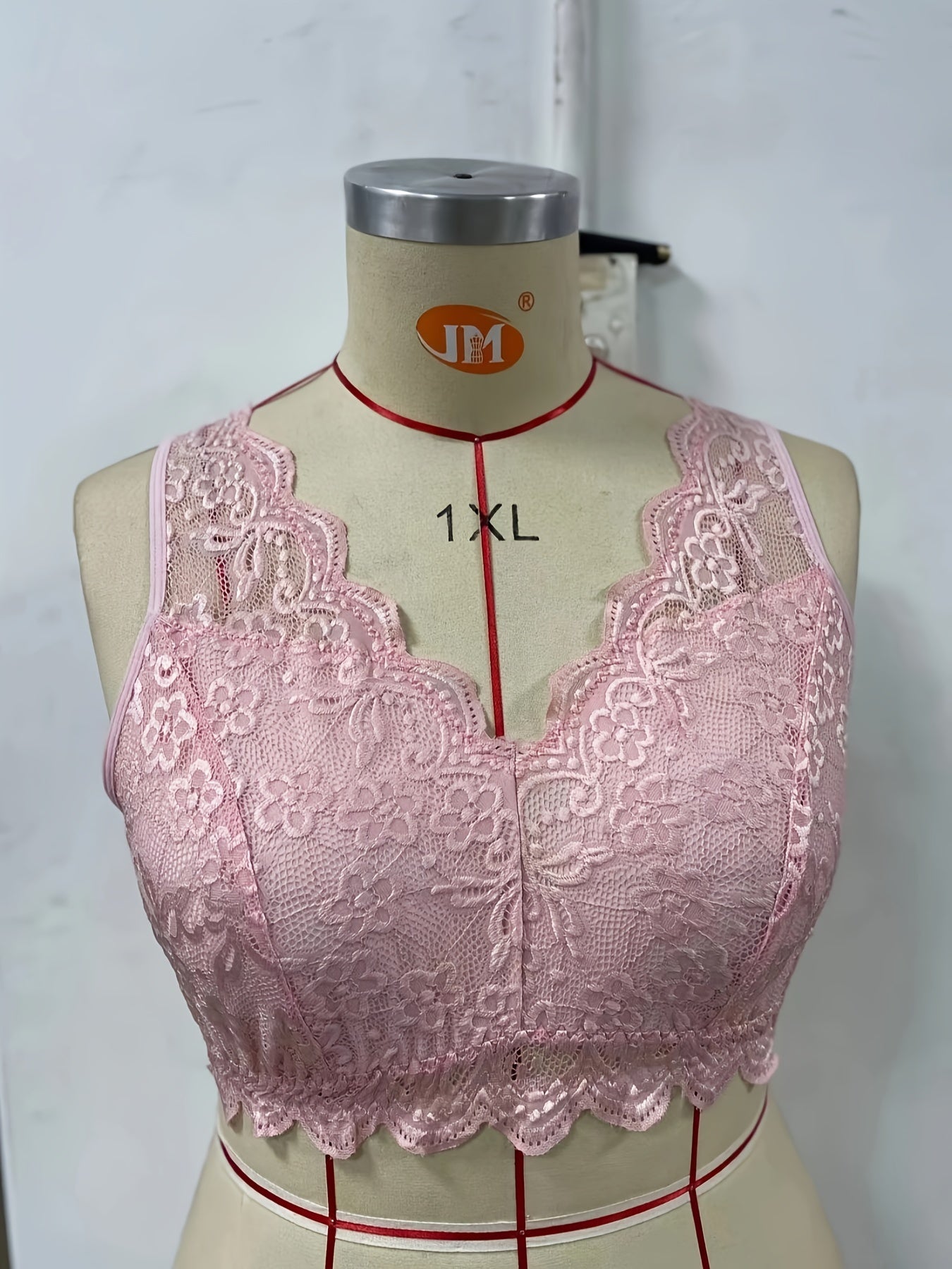  Contrast Floral Lace High Stretch Bralette