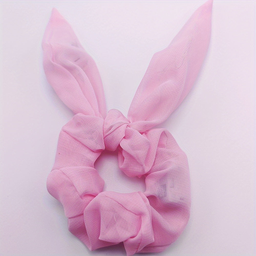 Glitter Neon LED Scrunchie Bow Hair Tie Halloween Accessory