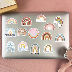 50pcs Rainbow Stickers Laptop Phone Water Bottle Tablet Luggage Cup Car