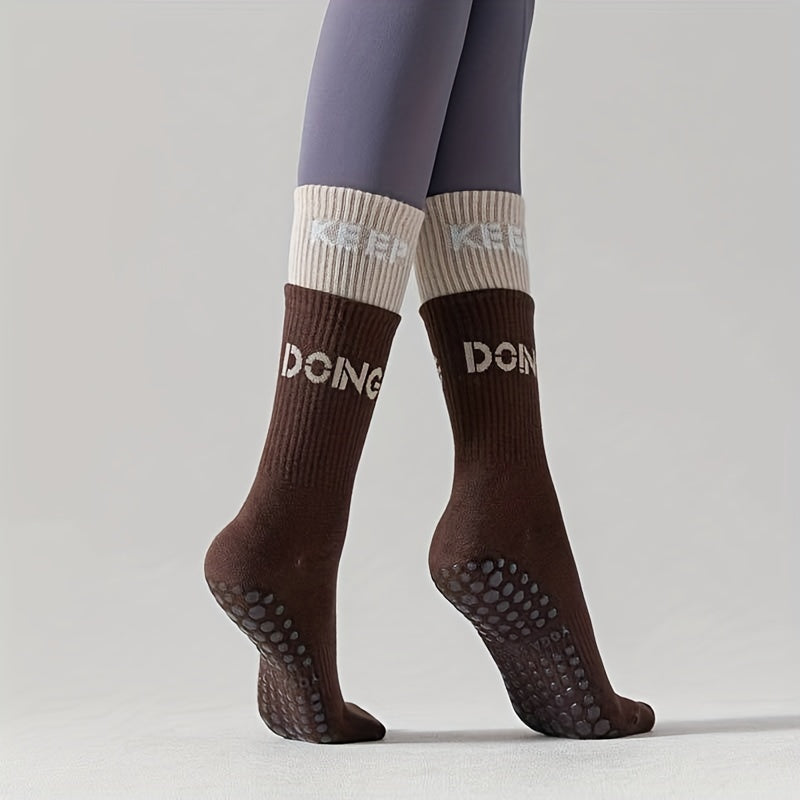 Colorblock Sports Socks Women's Stockings & Hosiery
