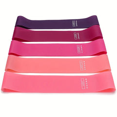 5 Piece Yoga Resistance Band Set for Leg, Hip, Thigh Toning